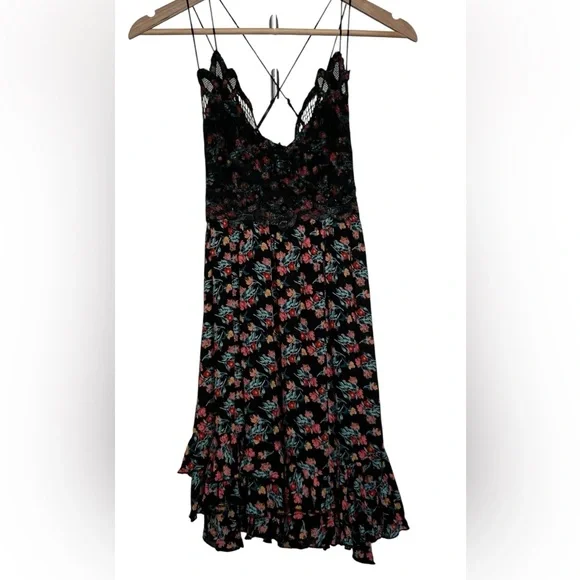 Free People FP ONE ADELLA Printed Mini slip dress - Picture 2 of 10